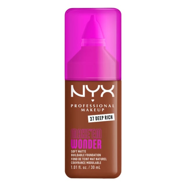 NYX Professional Makeup Make Em Wonder Foundation 37 Deep Rich 30 ml | Smink - Bas - Foundation | Apoteka