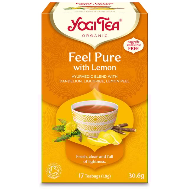 Yogi Tea Feel Pure Lemon KRAV 17 påsar
