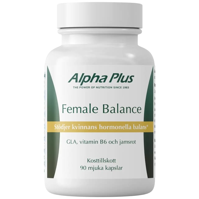 Alpha Plus Female Balance 90 mjuka kapslar | Vitaminer & kosttillskott - Hormonell balans | Apoteka