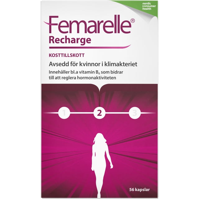 Femarelle Recharge 56 kapslar | Vitaminer & kosttillskott - Vitaminer & mineraler - Multivitamin - Multivitamin för kvinnor,Vitaminer & kosttillskott - Hormonell balans | Apoteka