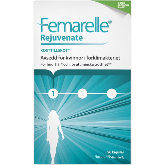 Femarelle Rejuvenate 56 kapslar | Vitaminer & kosttillskott - Vitaminer & mineraler - Multivitamin - Multivitamin för kvinnor,Vitaminer & kosttillskott - Hormonell balans,Vitaminer & kosttillskott - Hud, hår & naglar,Vitaminer & kosttillskott - Energi & fokus | Apoteka