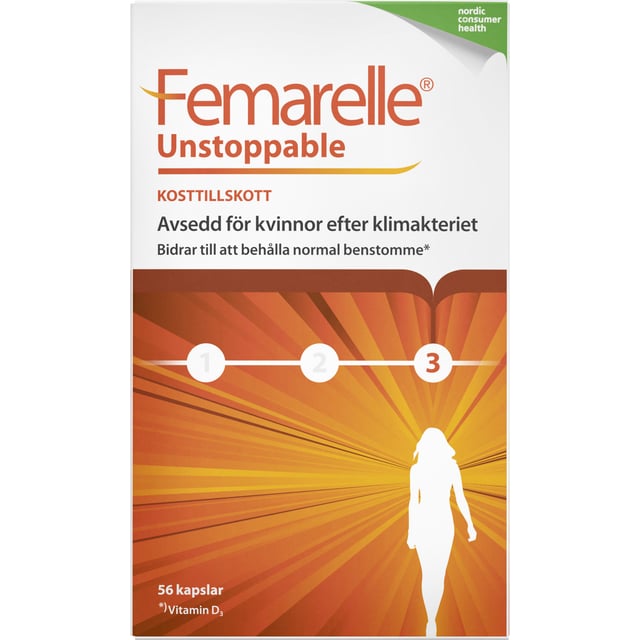 Femarelle Unstoppable 56 kapslar | Vitaminer & kosttillskott - Energi & fokus,Vitaminer & kosttillskott - Hud, hår & naglar,Vitaminer & kosttillskott - Leder & muskler | Apoteka