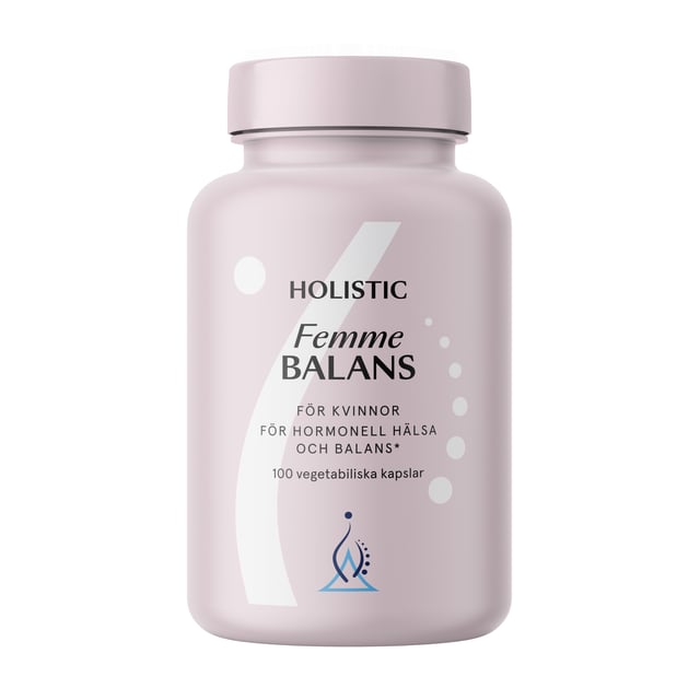 Holistic Femme Balans 100 vegetabiliska kapslar | Vitaminer & kosttillskott - Vitaminer & mineraler - Multivitamin - Multivitamin för kvinnor,Vitaminer & kosttillskott - Hormonell balans | Apoteka