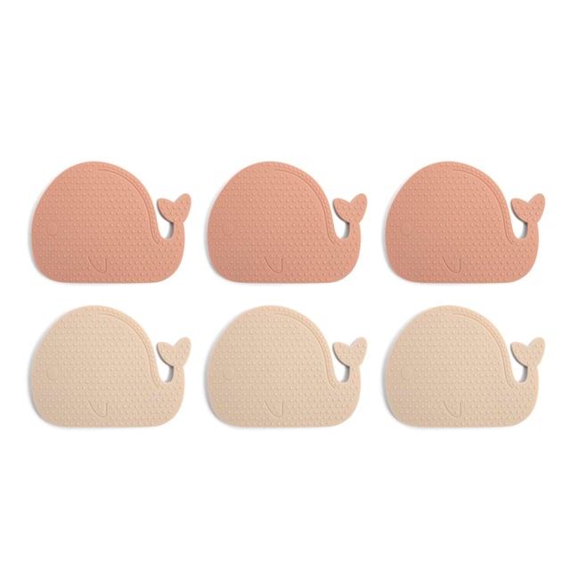 Filibabba Silikon Minibadmattor Valar Rose Mix 6 st
