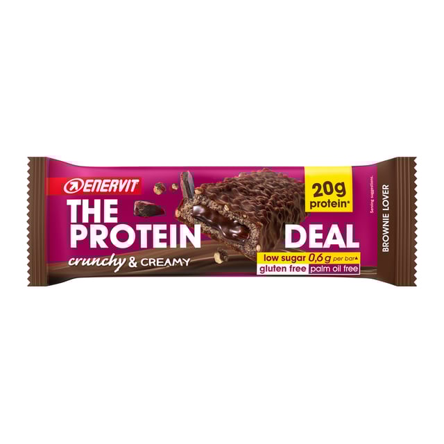 Enervit E.SPORT Protein Deal Crunchy & Creamy Brownie 55g | Träning - Proteintillskott - Proteinbar,Mat & dryck - Bars - Proteinbars | Apoteka