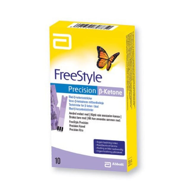 FreeStyle Precision Betaketon Teststickor 10 st | Hjälpmedel & säkerhet - Diabetes - Teststickor & blodsockermätare,Hjälpmedel & säkerhet - Självtester | Apoteka