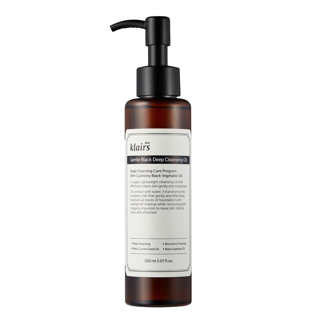 Klairs Gentle Black Deep Cleansing Oil 150 ml | Hudvård - Ansiktsvård - Ansiktsrengöring - Rengöringsolja | Apoteka
