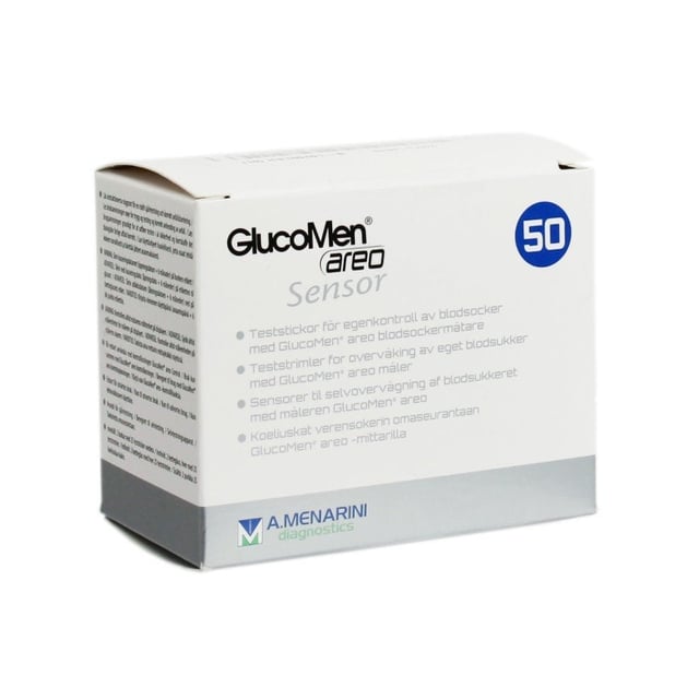 GlucoMen Areo Sensor Teststickor 2 x 25 st | Hjälpmedel & säkerhet - Diabetes - Teststickor & blodsockermätare | Apoteka