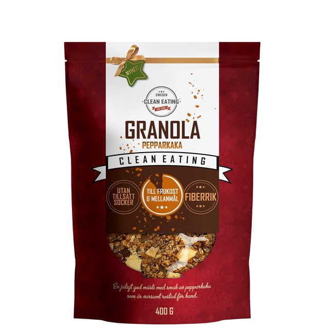 Clean Eating Granola Pepparkaka 400g | Mat & dryck - Skafferi - Gröt, flingor & müsli | Apoteka