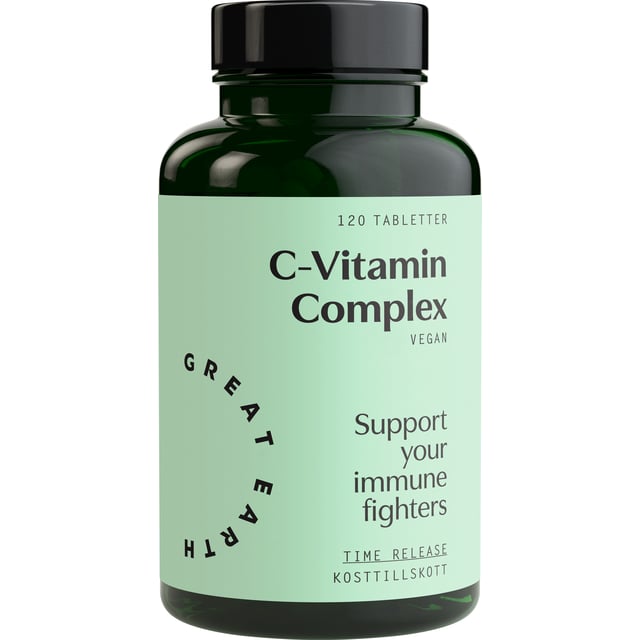 Great Earth C-Vitamin Complex 120 st | Vitaminer & kosttillskott - Vitaminer & mineraler - C-vitamin | Apoteka