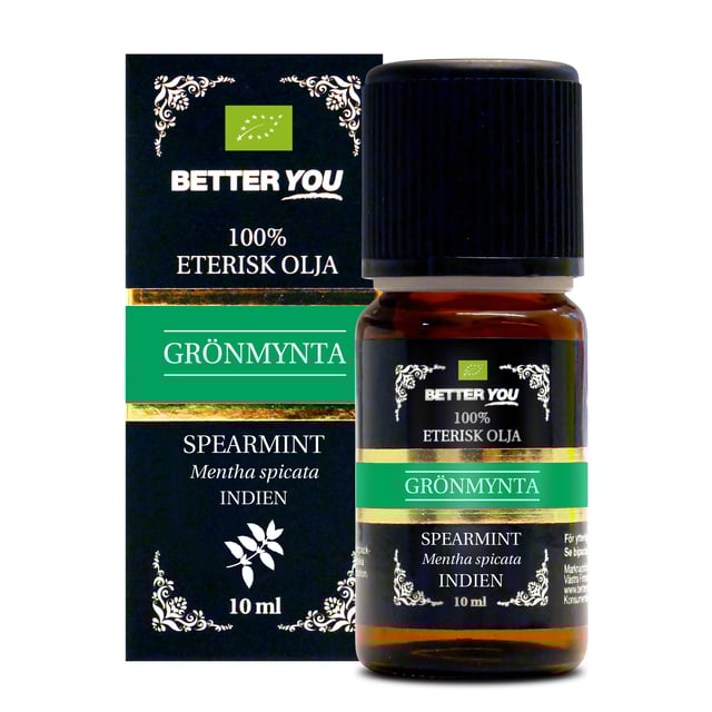 Better You Grönmyntaolja EKO Eterisk 10 ml | Hudvård - Kroppsvård - Kroppsolja - Eteriska oljor,Hushåll - Doftljus & rumsdofter | Apoteka