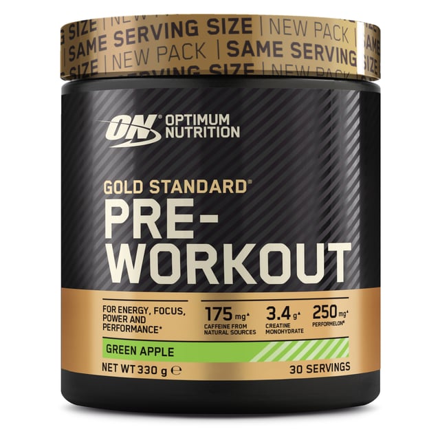 Optimum Nutrition Goldstandard PWO Green Apple 330g | Träning - Energigivande - PWO | Apoteka