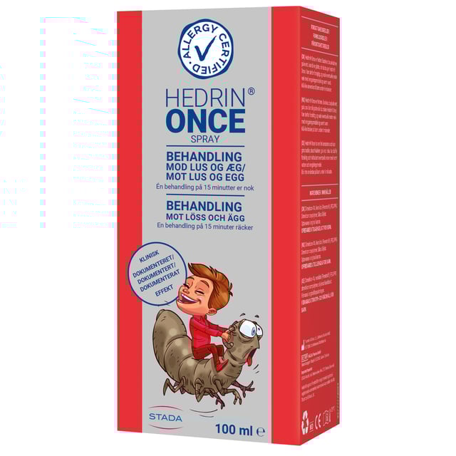 Hedrin Once Lusmedel 100 ml | Baby, barn & förälder - Hårvård för barn - Lusmedel & lusschampo | Apoteka