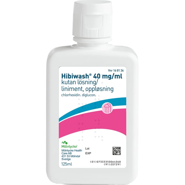 Hibiwash Kutan lösning 40mg/ml Flaska 125 ml