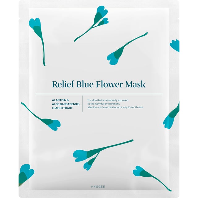 Hyggee Blue Flower Relief Flower Mask 35ml | Hudvård - Ansiktsvård - Ansiktsmask - Sheet mask | Apoteka