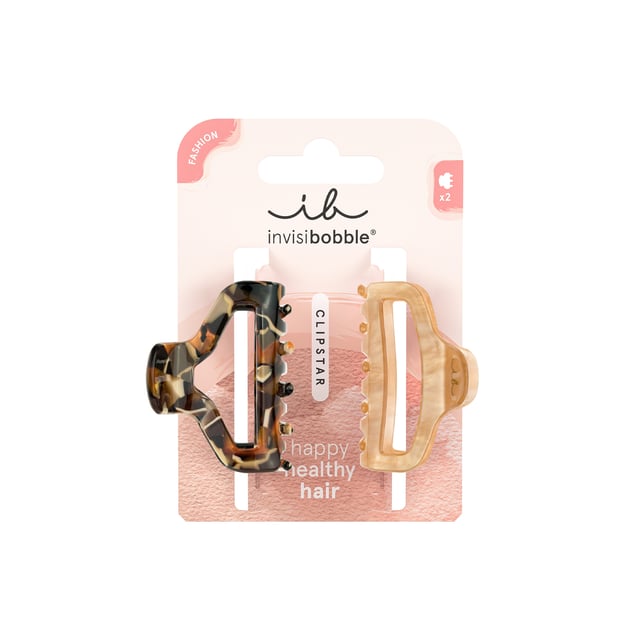 Invisibobble CLIPSTAR M Golden Roar 2 st | Hårvård - Håraccessoarer - Hårklämmor | Apoteka