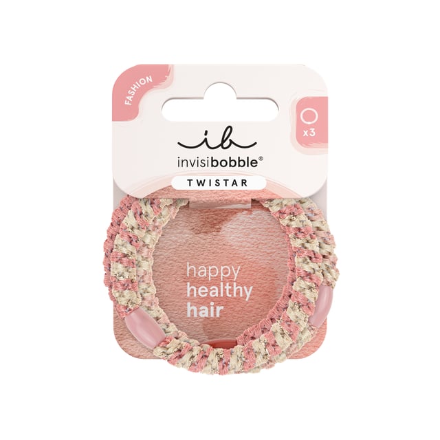 Invisibobble TWISTAR Blush Braids 3 st | Hårvård - Håraccessoarer - Hårsnoddar | Apoteka