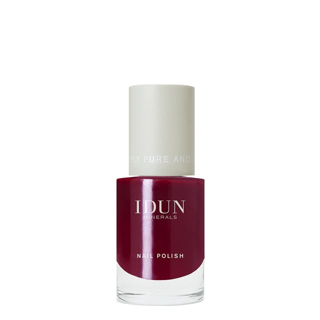 IDUN Minerals Nail Polish Jaspis Burgundy Red 11 ml | Smink - Naglar - Nagellack - Färgat nagellack | Apoteka