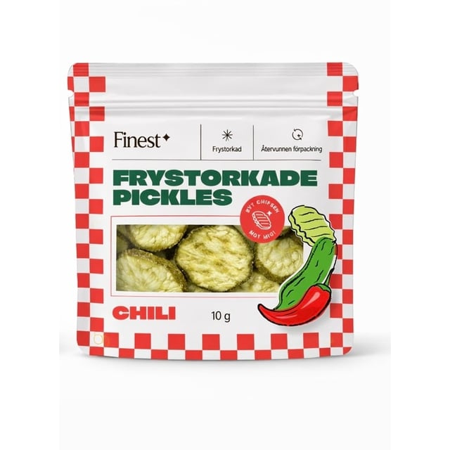Finest Frystorkade Pickles Chili 10 g | Mat & dryck - Snacks & godis - Chips & popcorn,Mat & dryck - Snacks & godis - Naturgodis | Apoteka