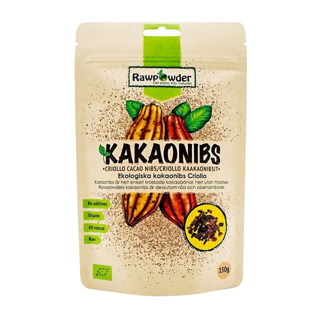 Rawpowder Kakaonibs Criollo 150 g | Mat & dryck - Skafferi - Kryddor & smaksättning - Kakao | Apoteka