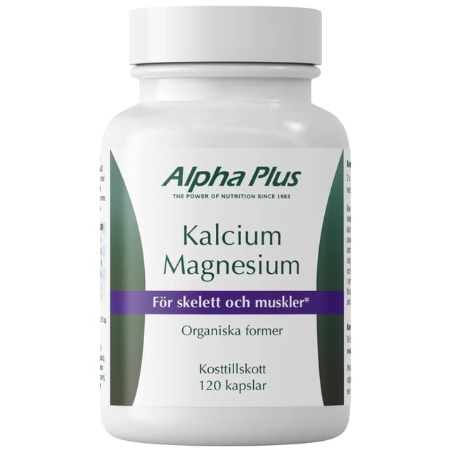 Alpha Plus Kalcium Magnesium 120 kapslar | Vitaminer & kosttillskott - Vitaminer & mineraler - K-vitamin,Vitaminer & kosttillskott - Vitaminer & mineraler - Kalcium,Vitaminer & kosttillskott - Vitaminer & mineraler - D-vitamin,Vitaminer & kosttillskott - Vitaminer & mineraler - Magnesium | Apoteka