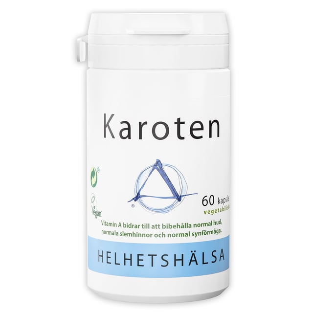 Helhetshälsa Karoten 60 kapslar | Vitaminer & kosttillskott - Vitaminer & mineraler - A-vitamin,Vitaminer & kosttillskott - Betakaroten | Apoteka