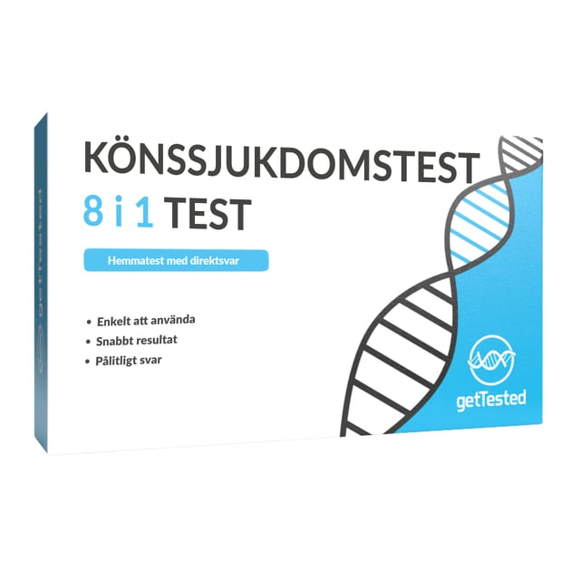 Get Tested Könssjukdomstest 8 i 1 Snabbtest | Sex & lust - Självtester - Klamydiatest,Hjälpmedel & säkerhet - Självtester | Apoteka