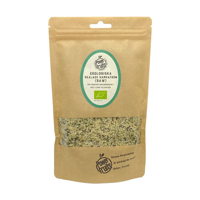 Powerfruits Hampafrön Skalade 250 g EKO | Mat & dryck - Skafferi - Torkad frukt, nötter & frön | Apoteka