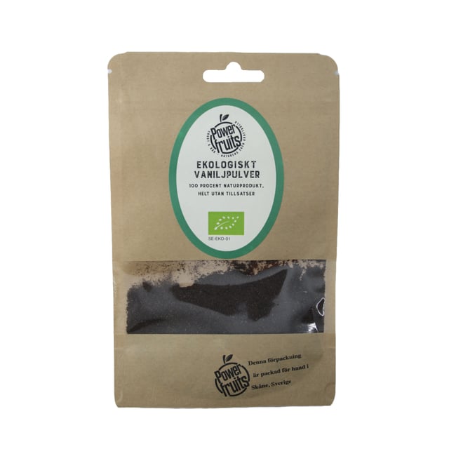Powerfruits Vaniljpulver 10 g EKO | Mat & dryck - Skafferi - Kryddor & smaksättning - Kryddor,Mat & dryck - Skafferi - Mjöl, gryn & bakmixer | Apoteka