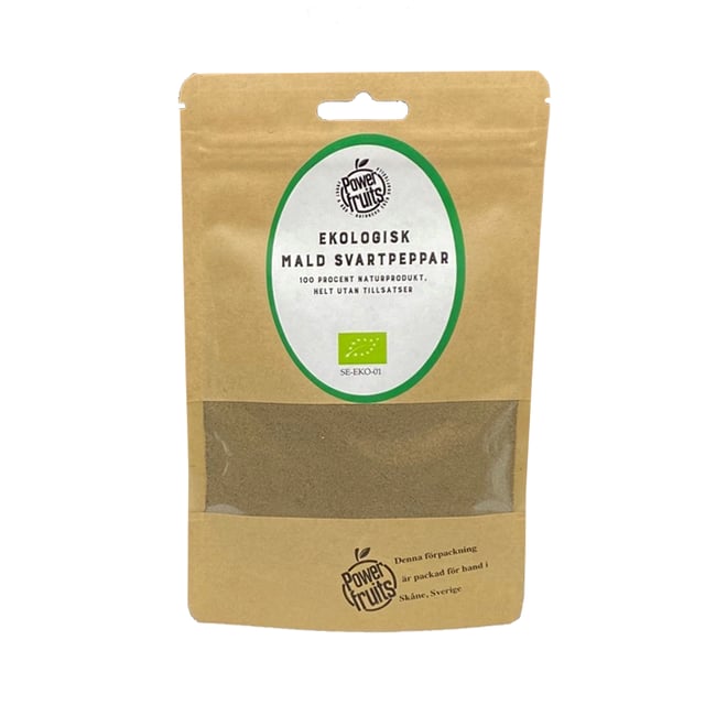 Powerfruits Svartpeppar Mald 50 g EKO | Mat & dryck - Skafferi - Kryddor & smaksättning - Kryddor | Apoteka