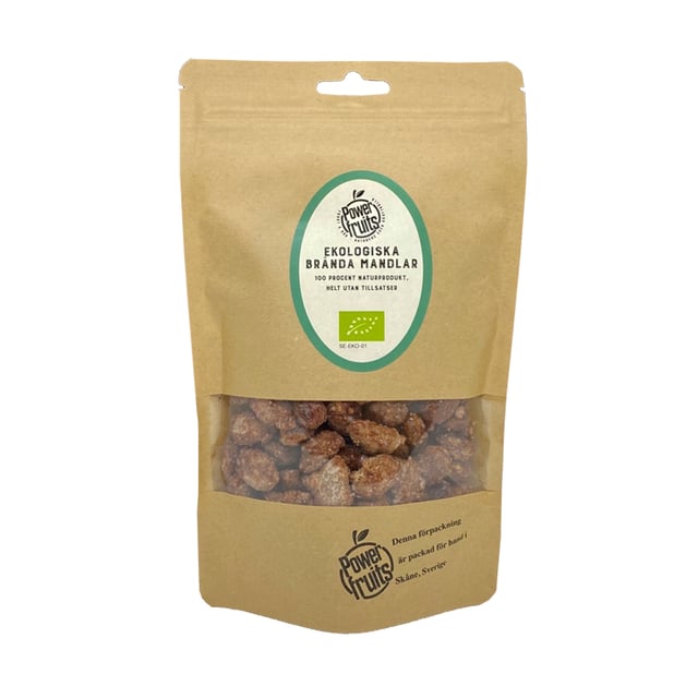 Powerfruits Brända Mandlar 250 g EKO | Mat & dryck - Snacks & godis - Naturgodis,Mat & dryck - Skafferi - Torkad frukt, nötter & frön | Apoteka