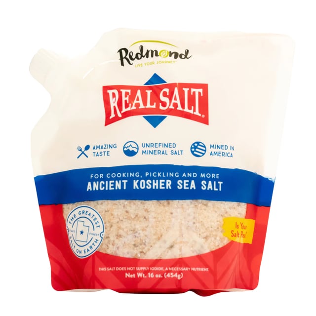 Redmond Real Salt Kosher Pouch 454 g | Mat & dryck - Skafferi - Kryddor & smaksättning - Salt | Apoteka