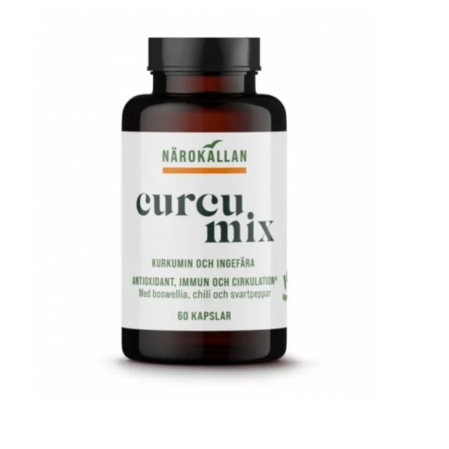 Närokällan CurcuMix 60 kapslar | Vitaminer & kosttillskott - Gurkmeja & ingefära | Apoteka
