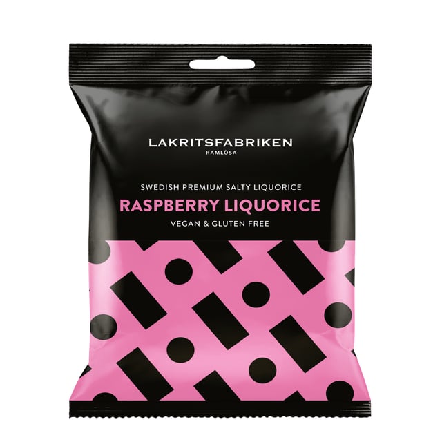 Lakritsfabriken Premium White Salty Raspberry Liquorice 100 g | Mat & dryck - Snacks & godis - Lakrits | Apoteka