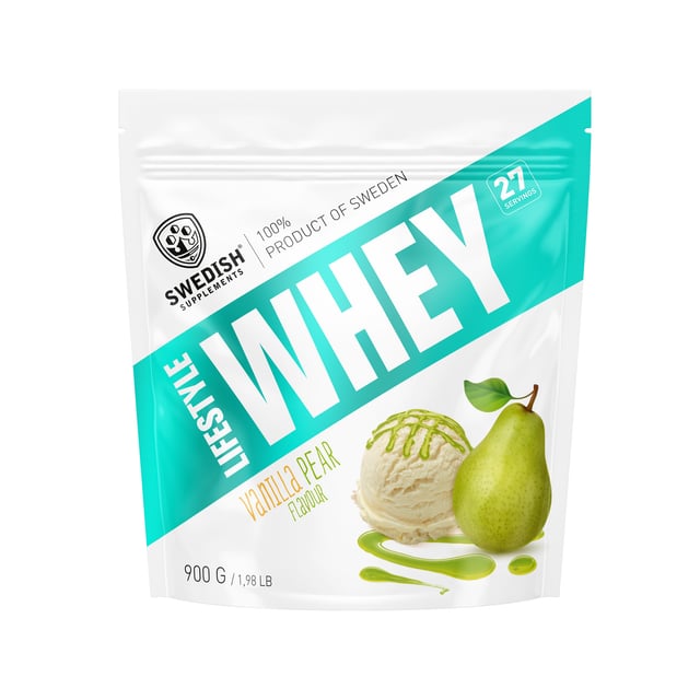 Swedish Supplements Lifestyle Whey Vanilla Pear 900 g | Träning - Proteintillskott - Proteinpulver - Vassleprotein | Apoteka