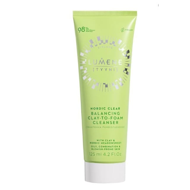 Lumene Clear Balancing Clay-Foam Cleanser Ansiktsrengöring 125 ml