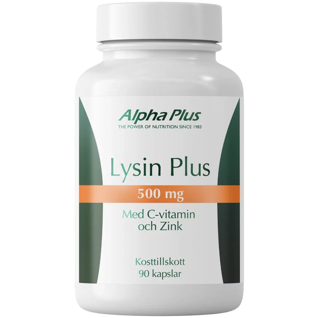 Alpha Plus Lysin Plus 500 mg 90 kapslar | Vitaminer & kosttillskott - Immunförsvar | Apoteka
