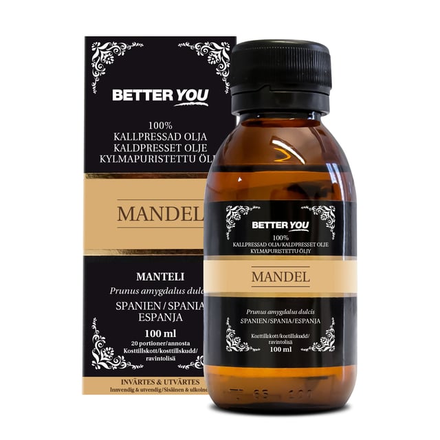 Better You Mandelolja Kallpressad 100 ml | Hudvård - Ansiktsvård - Ansiktsolja | Apoteka