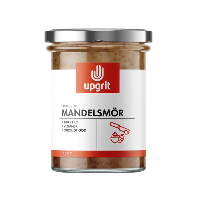upgrit Ekologiskt Mandelsmör 300 g | Mat & dryck - Olja, fett & smör - Nötsmör | Apoteka