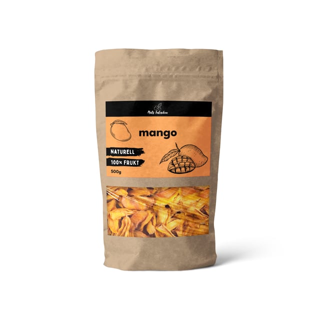 Nuts Fabriken Torkad Mango 500 g | Mat & dryck - Snacks & godis - Naturgodis,Mat & dryck - Skafferi - Torkad frukt, nötter & frön | Apoteka