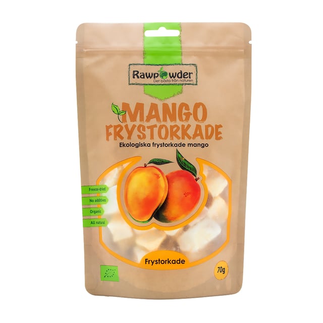 Rawpowder Mango Frystorkade 70g EKO | Mat & dryck - Skafferi - Torkad frukt, nötter & frön | Apoteka