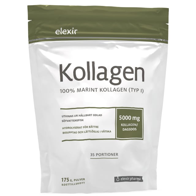 Elexir Kollagen Pulver 175g | Vitaminer & kosttillskott - Kollagen,Vitaminer & kosttillskott - Leder & muskler | Apoteka