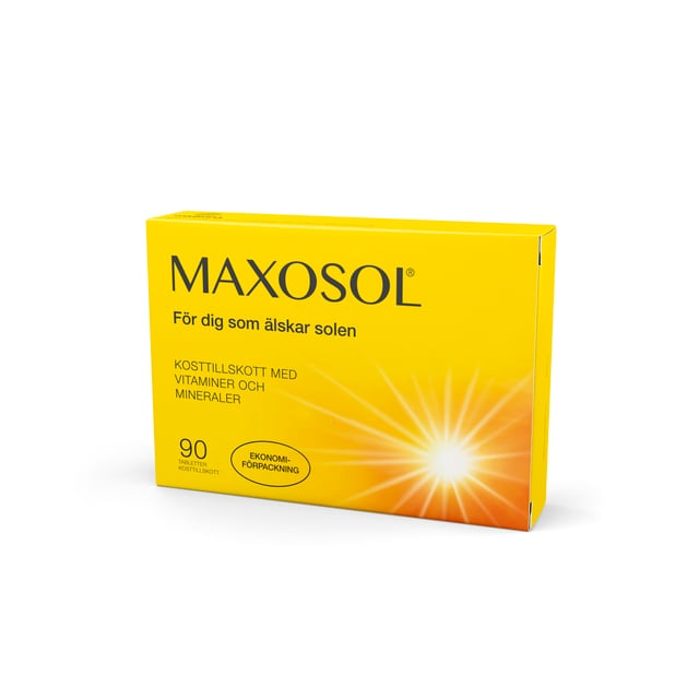 Maxosol 90 tabletter | Vitaminer & kosttillskott - Betakaroten,Vitaminer & kosttillskott - Hud, hår & naglar | Apoteka