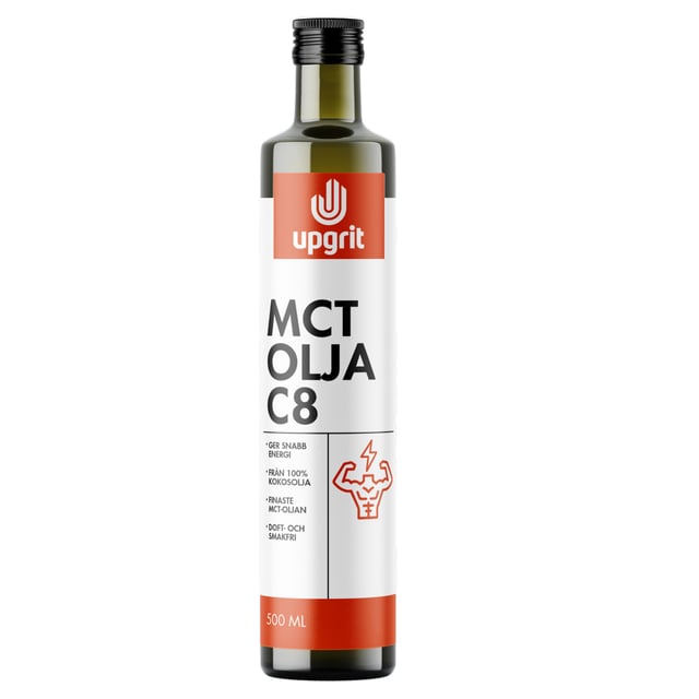Upgrit C8 MCT-olja 500 ml | Mat & dryck - Olja, fett & smör - MCT-olja | Apoteka
