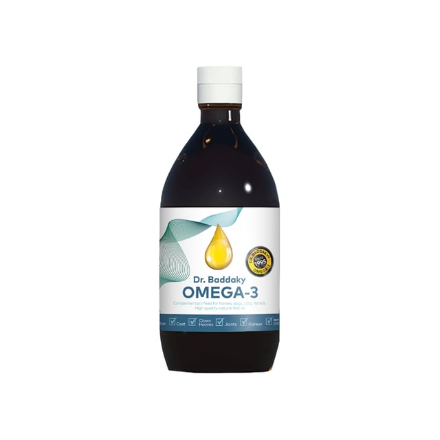 Dr Baddaky Omega-3 500 ml | Djur - Djurfoder & tillskott - Omega-3 & laxolja | Apoteka
