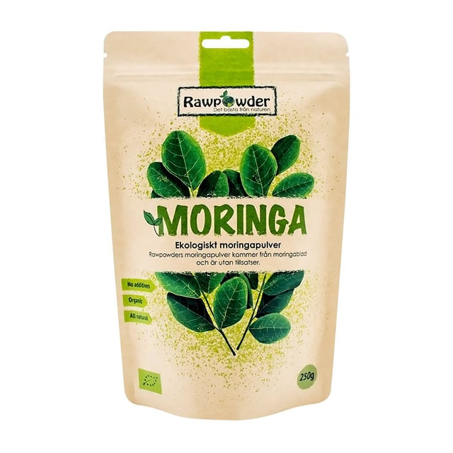 Rawpowder Moringa Pulver 250 g | Mat & dryck - Superfood - Smoothiepulver,Mat & dryck - Skafferi - Torkad frukt, nötter & frön | Apoteka