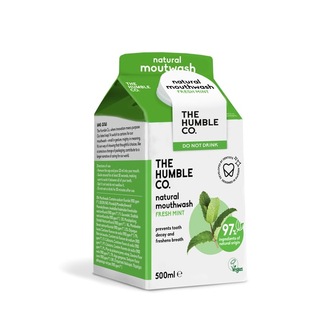 The Humble Co. Natural Mouthwash Fresh Mint 500 ml | Munvård - Munskölj | Apoteka