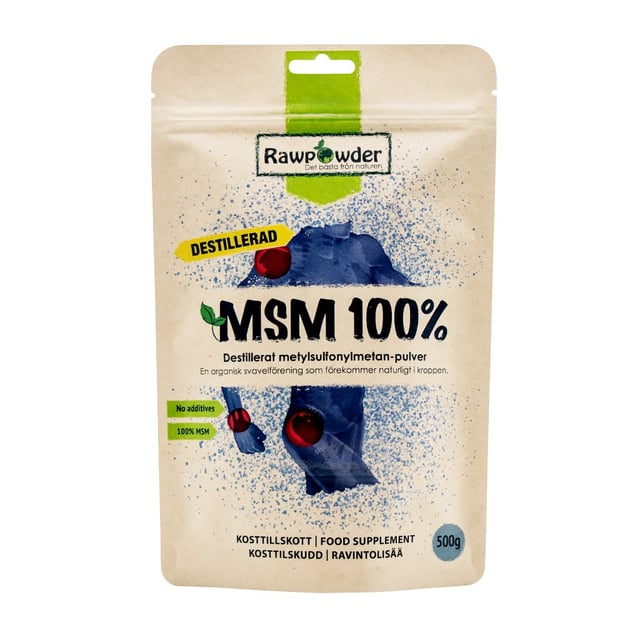 Rawpowder MSM 100% Destillerad 500 g | Mat & dryck - Superfood - Smoothiepulver,Mat & dryck - Skafferi - Torkad frukt, nötter & frön | Apoteka