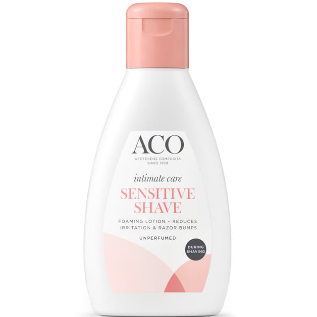 ACO Intimate Care Sensitive Shave Intimrakning Lotion 200 ml | Intimvård - Hårborttagning intim - Intimrakning,Hudvård - Rakning & hårborttagning - Raklödder & rakgel | Apoteka
