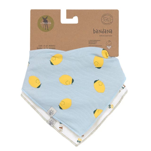 Lässig Dregellapp Bandana/Cowl-neck Happy Fruits Lemon 2 st | Baby, barn & förälder - Mata - Haklappar,Baby, barn & förälder - Dregglisar | Apoteka
